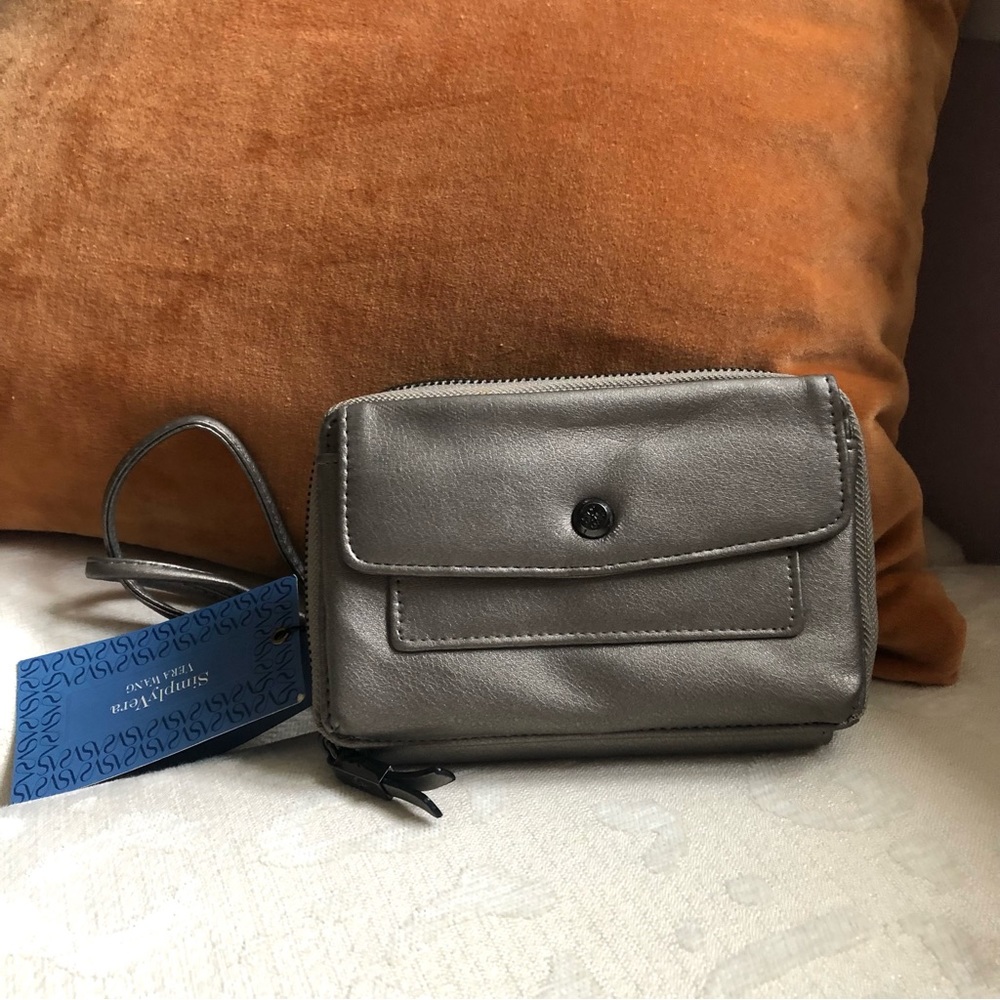 Simply Vera Vera Wang metallic beige crossbody NWT